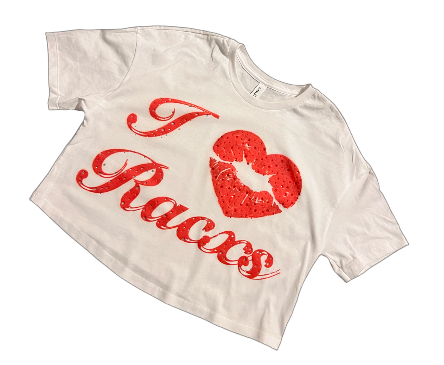 I LOVE RACXS CROP TOP